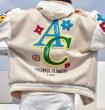 画像4: American flocking design baseball uniform jacket BASEBALL JACKET  blouson  ユニセックス 男女兼用カラフルフラワー＆レター刺繍スタジアムジャンパー スタジャン MA-1 ボンバー ジャケット ブルゾン (4)