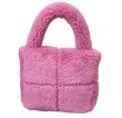 画像15:  fluffy plush sweet tote hand bag　フワフワファースイートトートバッグ  (15)