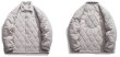 画像4: Quilted circle logo embroidery jacket coat　ユニセックス 男女兼用キルティングサークルロゴ刺繍ジャケット コート ブルゾン (4)