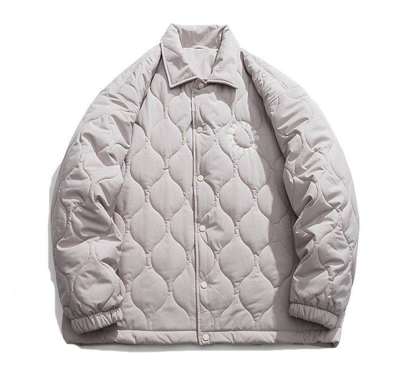 画像7: Quilted circle logo embroidery jacket coat ユニセックス 男女兼用キルティングサークルロゴ刺繍ジャケット コート ブルゾン (7)