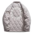 画像2: Quilted circle logo embroidery jacket coat　ユニセックス 男女兼用キルティングサークルロゴ刺繍ジャケット コート ブルゾン (2)