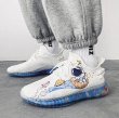 画像3:  Men's pop paint astronaut race-up sneakers  shoes 　ユニセックス男女兼用ポップ宇宙飛行士プリントレースアップスニーカー カジュアル シューズ (3)