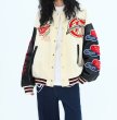 画像19: Little Red Riding embroidery baseball uniform jacket BASEBALL JACKET  blouson  ユニセックス 男女兼用レッド刺繍ジャケットスタジアムジャンパー スタジャン MA-1 ボンバー ジャケット ブルゾン (19)