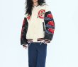 画像15: Little Red Riding embroidery baseball uniform jacket BASEBALL JACKET  blouson  ユニセックス 男女兼用レッド刺繍ジャケットスタジアムジャンパー スタジャン MA-1 ボンバー ジャケット ブルゾン (15)