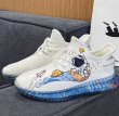 画像2:  Men's pop paint astronaut race-up sneakers  shoes 　ユニセックス男女兼用ポップ宇宙飛行士プリントレースアップスニーカー カジュアル シューズ (2)