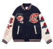 画像7: Little Red Riding embroidery baseball uniform jacket BASEBALL JACKET  blouson  ユニセックス 男女兼用レッド刺繍ジャケットスタジアムジャンパー スタジャン MA-1 ボンバー ジャケット ブルゾン (7)