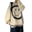 画像4: big smile braided Unisex Pullover Round Neck Sweater　 ユニセックス男女兼用ビッグスマイル編み込み男女兼用プルオーバー丸首セーター (4)