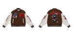 画像11: Rabbit ice hockey embroidery baseball uniform jacket BASEBALL JACKET  blouson  ユニセックス 男女兼用ラビットアイスホッケー刺繍ジャケットスタジアムジャンパー スタジャン MA-1 ボンバー ジャケット ブルゾン (11)