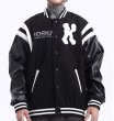 画像7: K logo simple embroidery baseball uniform jacket BASEBALL JACKET  blouson  ユニセックス 男女兼用K刺繍シンプルオーバーサイズジャケットスタジアムジャンパー スタジャン MA-1 ボンバー ジャケット ブルゾン (7)