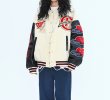 画像12: Little Red Riding embroidery baseball uniform jacket BASEBALL JACKET  blouson  ユニセックス 男女兼用レッド刺繍ジャケットスタジアムジャンパー スタジャン MA-1 ボンバー ジャケット ブルゾン (12)