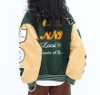 画像14: letter emblem embroidery baseball uniform jacket BASEBALL JACKET  blouson  ユニセックス 男女兼用レターエンブレム刺繍ジャケットスタジアムジャンパー スタジャン MA-1 ボンバー ジャケット ブルゾン (14)