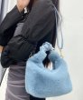 画像10: imitation mink fur pleated handle bag Fur tote shoulder hand bag　プリーツハンドルファートートショルダーバッグ (10)