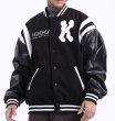 画像4: K logo simple embroidery baseball uniform jacket BASEBALL JACKET  blouson  ユニセックス 男女兼用K刺繍シンプルオーバーサイズジャケットスタジアムジャンパー スタジャン MA-1 ボンバー ジャケット ブルゾン (4)