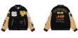 画像2: letter emblem embroidery baseball uniform jacket BASEBALL JACKET  blouson  ユニセックス 男女兼用レターエンブレム刺繍ジャケットスタジアムジャンパー スタジャン MA-1 ボンバー ジャケット ブルゾン (2)