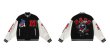 画像10: Rabbit ice hockey embroidery baseball uniform jacket BASEBALL JACKET  blouson  ユニセックス 男女兼用ラビットアイスホッケー刺繍ジャケットスタジアムジャンパー スタジャン MA-1 ボンバー ジャケット ブルゾン (10)