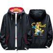 画像5:  Simpson's joint hooded jacket blouson  ユニセックス 男女兼用シンプソンジョイントフーディーウインドブレーカージャケットスタジアムジャンパー スタジャン MA-1 ボンバー ジャケット ブルゾン (5)