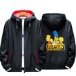 画像4:  Simpson's joint hooded jacket blouson  ユニセックス 男女兼用シンプソンジョイントフーディーウインドブレーカージャケットスタジアムジャンパー スタジャン MA-1 ボンバー ジャケット ブルゾン (4)