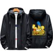 画像1:  Simpson's joint hooded jacket blouson  ユニセックス 男女兼用シンプソンジョイントフーディーウインドブレーカージャケットスタジアムジャンパー スタジャン MA-1 ボンバー ジャケット ブルゾン (1)