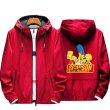 画像2:  Simpson's joint hooded jacket blouson  ユニセックス 男女兼用シンプソンジョイントフーディーウインドブレーカージャケットスタジアムジャンパー スタジャン MA-1 ボンバー ジャケット ブルゾン (2)