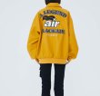 画像4: Letter Embroidery PU Leather Hip Hop Loose Lapel JacketBASEBALL JACKET  blouson  ユニセックス 男女兼用レター刺繍レザーラペルジャケットスタジアムジャンパー スタジャン MA-1 ボンバー ジャケット ブルゾン (4)