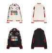 画像5: M&M & emblem embroiderybaseball uniform jacketHip Hop JacketBASEBALL JACKET  blouson  ユニセックス 男女兼用M&M＆エンブレムカラフル刺繍ジャケットスタジアムジャンパー スタジャン MA-1 ボンバー ジャケット ブルゾン (5)