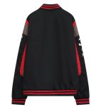 画像3: M&M & emblem embroiderybaseball uniform jacketHip Hop JacketBASEBALL JACKET  blouson  ユニセックス 男女兼用M&M＆エンブレムカラフル刺繍ジャケットスタジアムジャンパー スタジャン MA-1 ボンバー ジャケット ブルゾン (3)