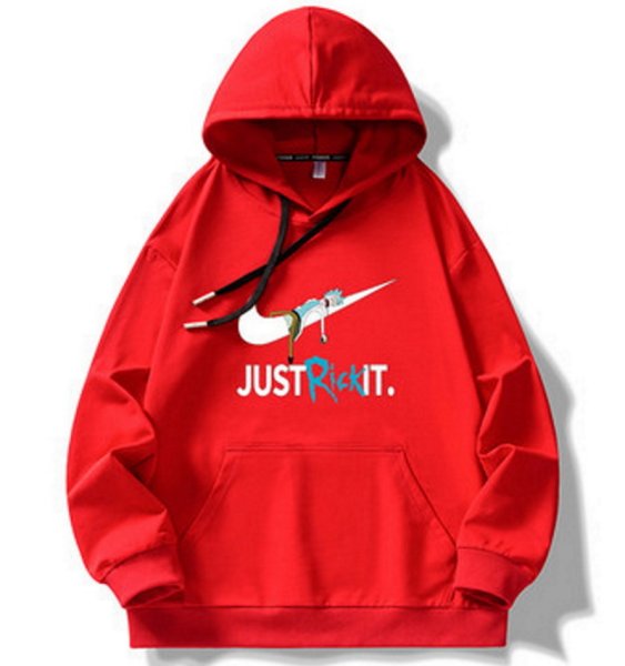 画像1: JUST RICK IT Rick print  Hoodie sweater  ユニセックス男女兼用JUST RICK IT リックプリントフーディスウェットパーカー (1)