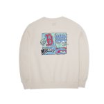 画像4: MLB boston red sox letter  pullover sweatshirt 　 ユニセックス男女兼用MLB boston red soxレタープルオーバートレーナースウェット (4)