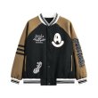 画像3: MILAI PANDA jackets baseball uniform jacket blouson　ユニセッ クス男女兼用バイカラー刺繍スタジアムジャンパー スタジャン ジャケットブルゾン (3)