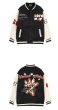 画像5: star rabbit embroidery Hip Hop JacketBASEBALL JACKET  blouson  ユニセックス 男女兼用スターラビットエンブレムジャケットスタジアムジャンパー スタジャン MA-1 ボンバー ジャケット ブルゾン (5)