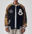 画像6: MILAI PANDA jackets baseball uniform jacket blouson　ユニセッ クス男女兼用バイカラー刺繍スタジアムジャンパー スタジャン ジャケットブルゾン (6)