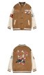 画像6: star rabbit embroidery Hip Hop JacketBASEBALL JACKET  blouson  ユニセックス 男女兼用スターラビットエンブレムジャケットスタジアムジャンパー スタジャン MA-1 ボンバー ジャケット ブルゾン (6)