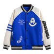 画像1: MILAI PANDA jackets baseball uniform jacket blouson　ユニセッ クス男女兼用バイカラー刺繍スタジアムジャンパー スタジャン ジャケットブルゾン (1)