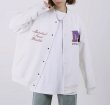 画像9: pop pattern embroidery baseball jackets baseball uniform jacket blouson　ユニセッ クス男女兼用ポップエンブレム刺繍スタジアムジャンパー スタジャン ジャケットブルゾン (9)