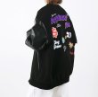 画像6: pop pattern embroidery baseball jackets baseball uniform jacket blouson　ユニセッ クス男女兼用ポップエンブレム刺繍スタジアムジャンパー スタジャン ジャケットブルゾン (6)