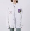 画像5: pop pattern embroidery baseball jackets baseball uniform jacket blouson　ユニセッ クス男女兼用ポップエンブレム刺繍スタジアムジャンパー スタジャン ジャケットブルゾン (5)