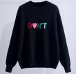 画像3: sense color letter sweater PULLOVER SWEATER Knit  　カラフルレター丸首ラウンドネックセーターニット (3)