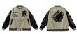 画像3: earth energy embroidery baseball jackets baseball uniform jacket blouson　ユニセッ クス男女兼用アースエネルギー刺繍スタジアムジャンパー スタジャン ジャケットブルゾン (3)