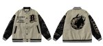 画像3: earth energy embroidery baseball jackets baseball uniform jacket blouson　ユニセッ クス男女兼用アースエネルギー刺繍スタジアムジャンパー スタジャン ジャケットブルゾン (3)