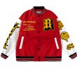 画像6: earth energy embroidery baseball jackets baseball uniform jacket blouson　ユニセッ クス男女兼用アースエネルギー刺繍スタジアムジャンパー スタジャン ジャケットブルゾン (6)