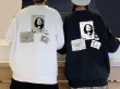 画像2: photo print patchwork  pullover sweatshirt 　 ユニセックス男女兼用フォトプリントパッチワークプルオーバートレーナースウェット (2)