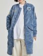 画像6: Donald Duck Embroidered MA-1 Long Jacket Coat 　ユニセックス男女兼用ドナルドダック刺繍MA-1 ロングコート ジャケット (6)