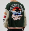 画像6: tropical phoenix  embroidery baseball jackets baseball uniform jacket blouson　ユニセッ クス男女兼用フェニックス刺繍スタジアムジャンパー スタジャン ジャケットブルゾン (6)