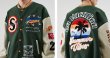 画像11: tropical phoenix  embroidery baseball jackets baseball uniform jacket blouson　ユニセッ クス男女兼用フェニックス刺繍スタジアムジャンパー スタジャン ジャケットブルゾン (11)