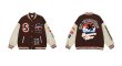 画像2: tropical phoenix  embroidery baseball jackets baseball uniform jacket blouson　ユニセッ クス男女兼用フェニックス刺繍スタジアムジャンパー スタジャン ジャケットブルゾン (2)