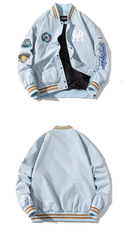 画像6:  men's MLBNY New York Yankees ma1 air force casual pilot jacketbaseball uniform jacket blouson ユニセッ クス男女兼用MLBNYニューヨークヤンキースMA-1パイロットジャケットスタジアムジャンパー スタジャン ジャケットブルゾン (6)