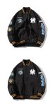 画像4:  men's MLBNY New York Yankees ma1 air force casual pilot jacketbaseball uniform jacket blouson　ユニセッ クス男女兼用MLBNYニューヨークヤンキースMA-1パイロットジャケットスタジアムジャンパー スタジャン ジャケットブルゾン (4)