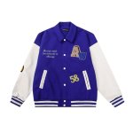 画像3:  men's black angel jacket baseball uniform jacket blouson　ユニセッ クス男女兼用ブラックエンジェル刺繍ジャケットスタジアムジャンパー スタジャン ジャケットブルゾン (3)