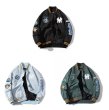 画像10:  men's MLBNY New York Yankees ma1 air force casual pilot jacketbaseball uniform jacket blouson　ユニセッ クス男女兼用MLBNYニューヨークヤンキースMA-1パイロットジャケットスタジアムジャンパー スタジャン ジャケットブルゾン (10)