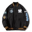 画像1:  men's MLBNY New York Yankees ma1 air force casual pilot jacketbaseball uniform jacket blouson　ユニセッ クス男女兼用MLBNYニューヨークヤンキースMA-1パイロットジャケットスタジアムジャンパー スタジャン ジャケットブルゾン (1)